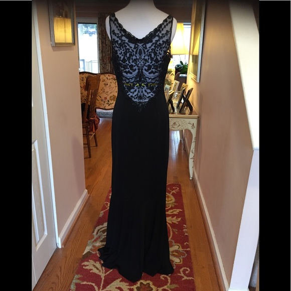 White House Black Market Dresses & Skirts - WHBM~Bead Embellished Sheer Back Mermaid Gown